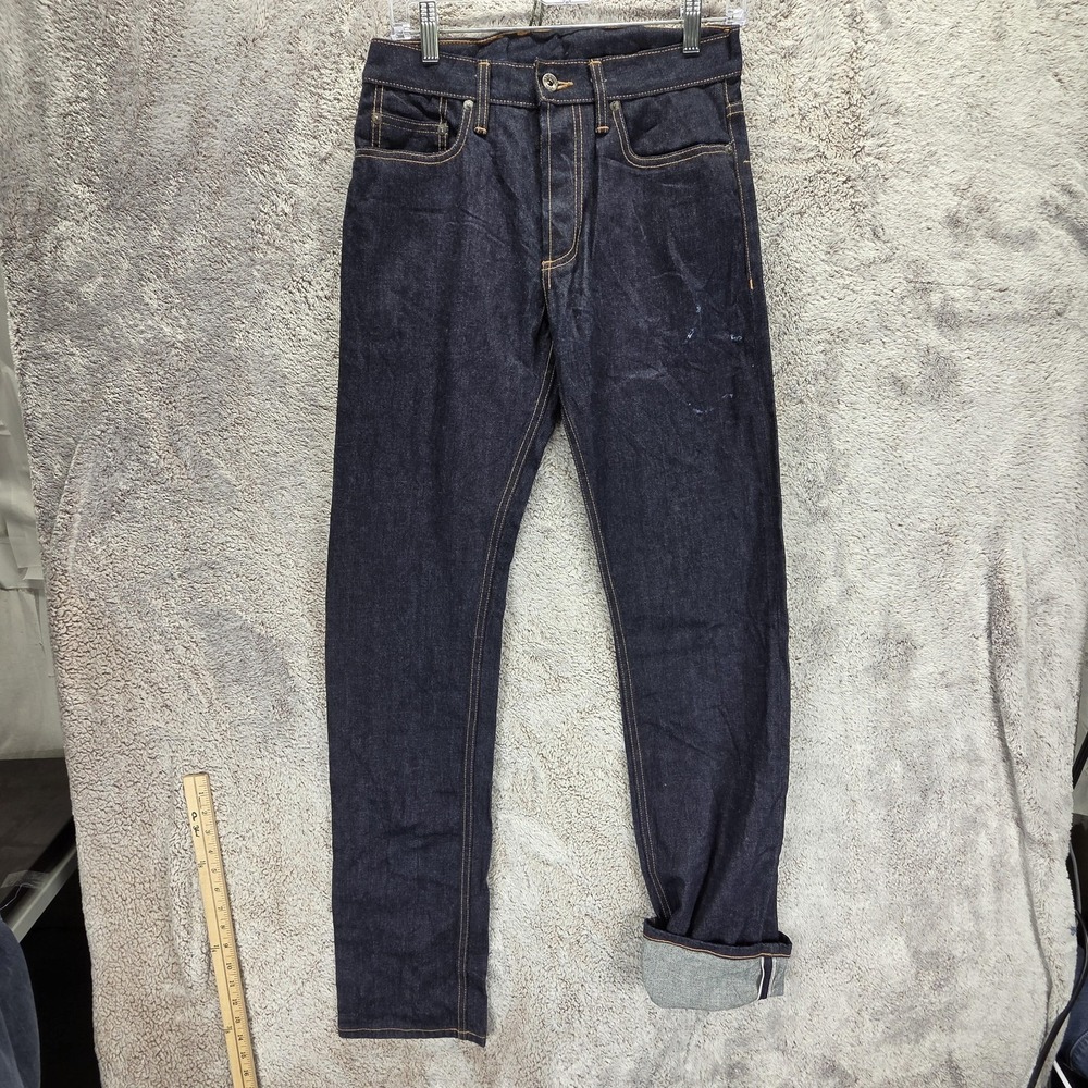 3sixteen Jeans Mens 29x32 Blue Selvedge SL-101X Made In USA Straight Button Fly